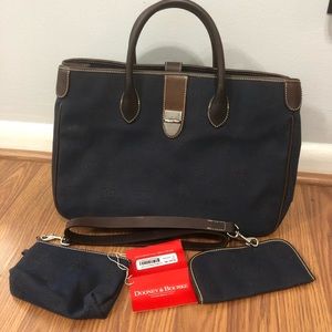 Dooney & Bourke Doble Handle Tote Navy